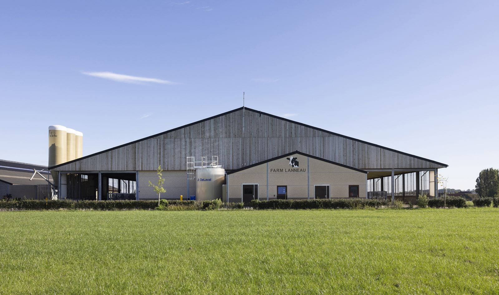 Etable pour vaches laitières